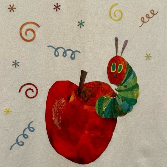 “Hungry Caterpillar” Super Cute Women’s  White Tee Small - Picture 2 of 5
